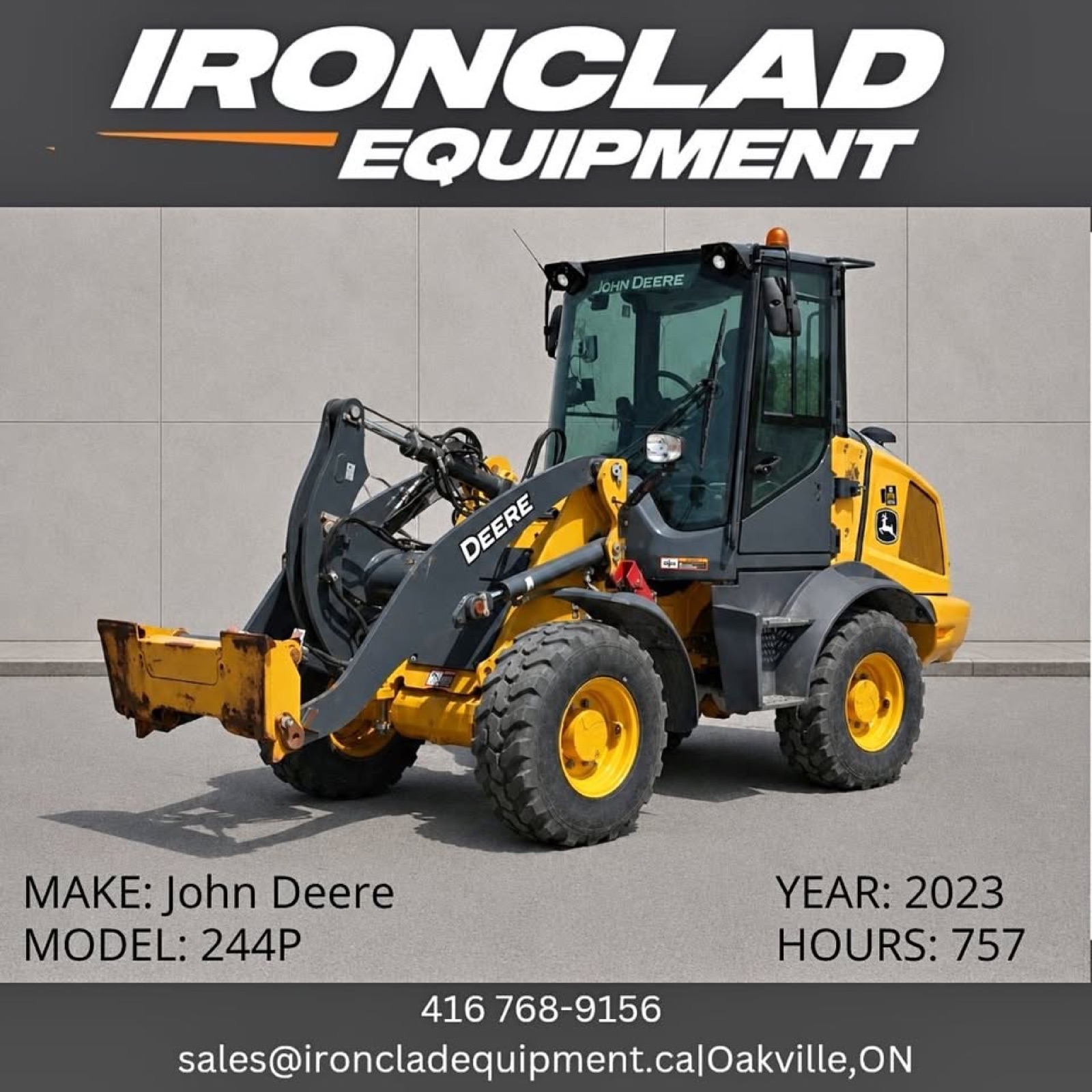 2023 John Deere 244P WHEEL LOADER, photo 1
