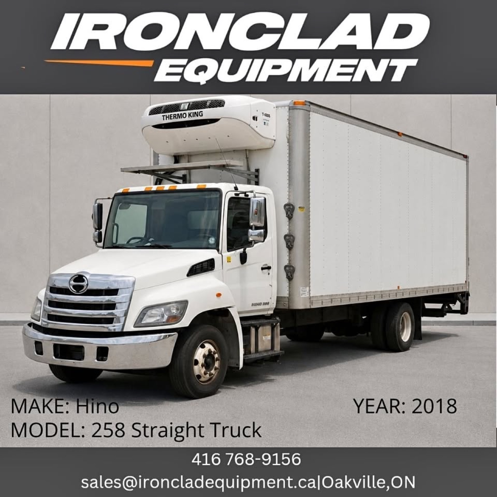 2018 Hino 258 Straight Truck, photo 1